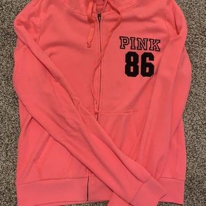 Pink zip up